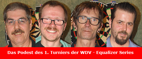 Podest des 1. Turniers der WDV - Equalizer Series