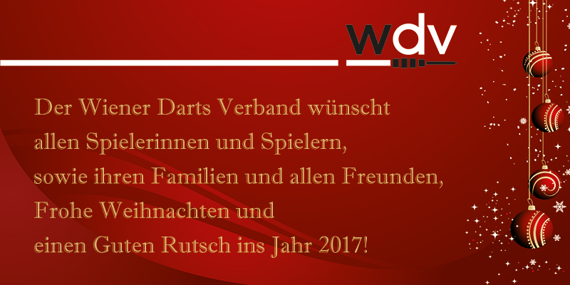 Frohe Weihnachten und einen Guten Rutsch ins Jahr 2017!