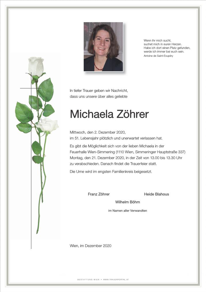 Parteschreiben Michaela Zöhrer